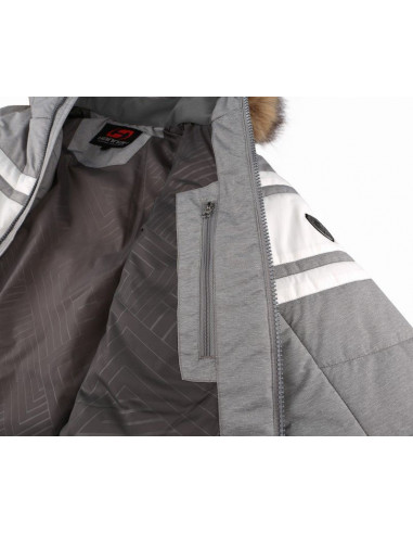 Ladies snowsport jacket DELANEY drizzle/bright white
