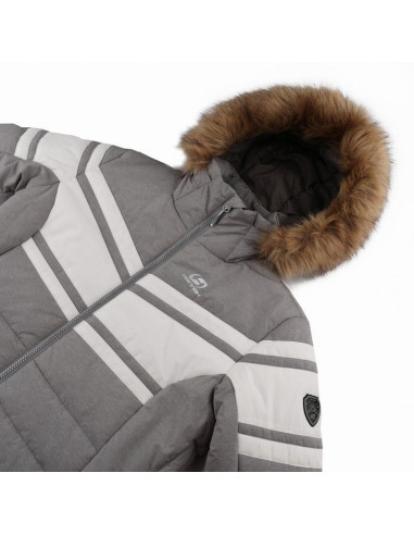 Ladies snowsport jacket DELANEY drizzle/bright white