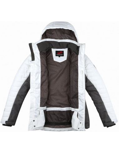 Ladies snowsport jacket BALAY bright white/gray mel