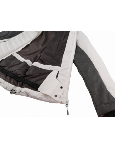 Ladies snowsport jacket BALAY bright white/gray mel