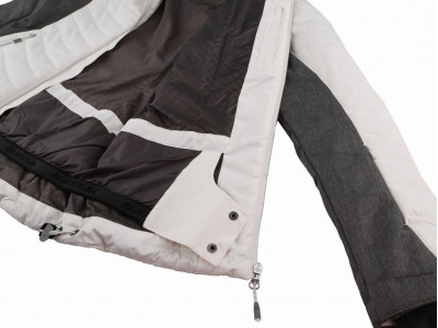 Ladies snowsport jacket BALAY bright white/gray mel
