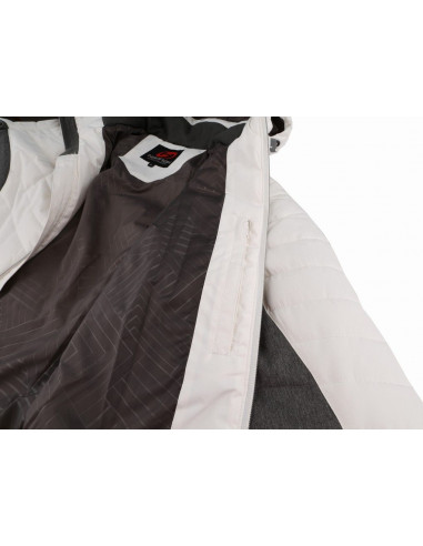Ladies snowsport jacket BALAY bright white/gray mel