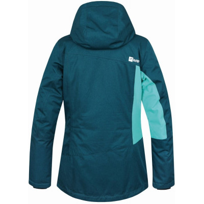 Ladies snowsport jacket ROLF deep teal mel/pool green 2