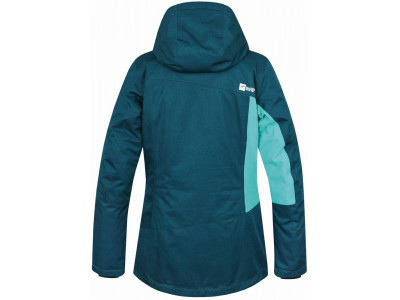 Ladies snowsport jacket ROLF deep teal mel/pool green