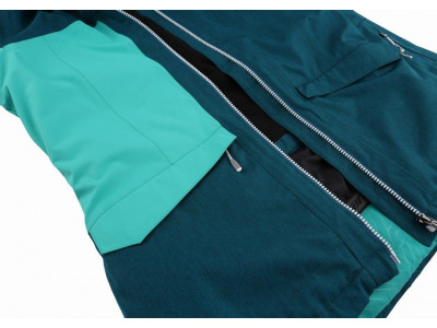 Ladies snowsport jacket ROLF deep teal mel/pool green