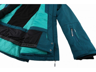 Ladies snowsport jacket ROLF deep teal mel/pool green