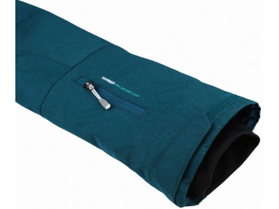 Ladies snowsport jacket ROLF deep teal mel/pool green