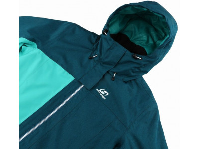 Ladies snowsport jacket ROLF deep teal mel/pool green