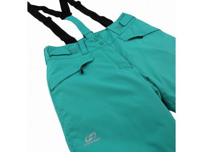 Ladies snowsport pants AWAKE pool green