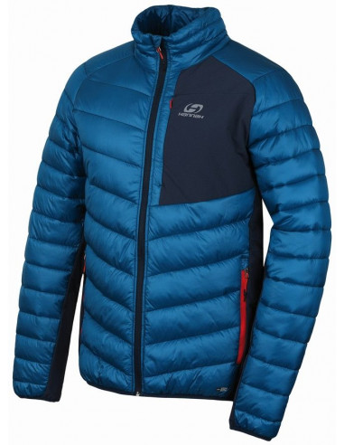 Mens active jacket REVEL turkish tile/midnight navy