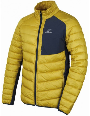 Mens active jacket REVEL citronelle/midnight navy