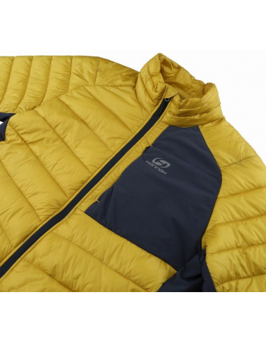 Mens active jacket REVEL citronelle/midnight navy