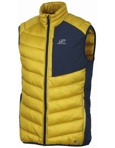 Mens active vest STOWE citronelle/midnight navy
