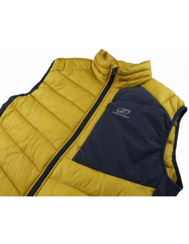 Mens active vest STOWE citronelle/midnight navy