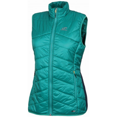 Ladies active vest TASSANA dynasty green/midnight navy