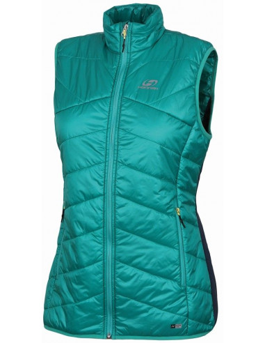 Ladies active vest TASSANA dynasty green/midnight navy