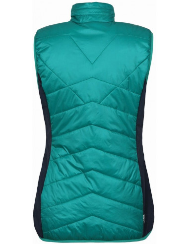 Ladies active vest TASSANA dynasty green/midnight navy