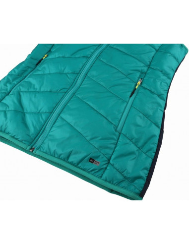 Ladies active vest TASSANA dynasty green/midnight navy