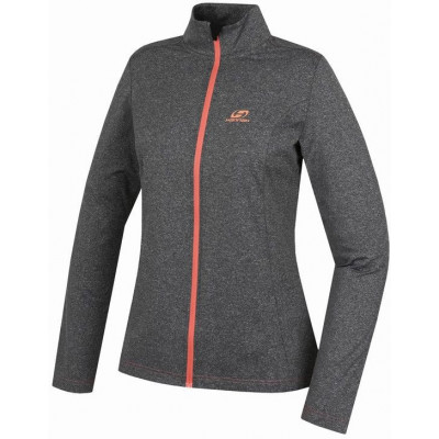 Ladies active sweatshirt BRENDA light gray mel (coral)