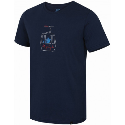 Mens city short sleeve T-shirt MONSTER dark denim