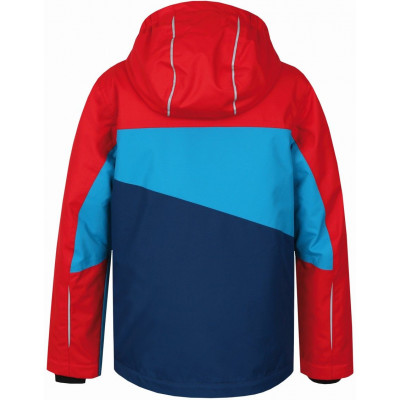 Kids jacket MAJLO JR racing red/caribbean sea 2