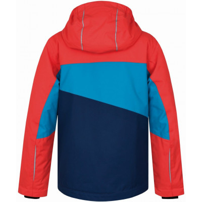 Kids jacket MAJLO JR hot coral/caribbean sea 2
