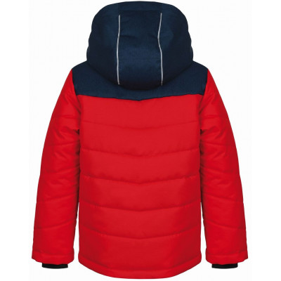 Kids jacket KINAM JR racing red/majolica mel 2