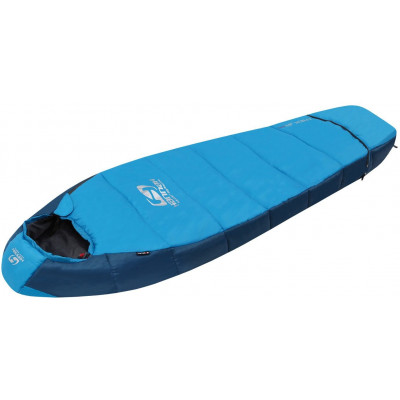 Camping sleeping bag TREK JR 200 SLEEPING BAG Blue jewel