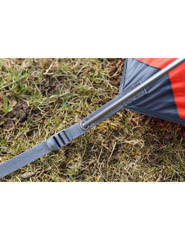 Camping tent RIDER 2 Mandarin red