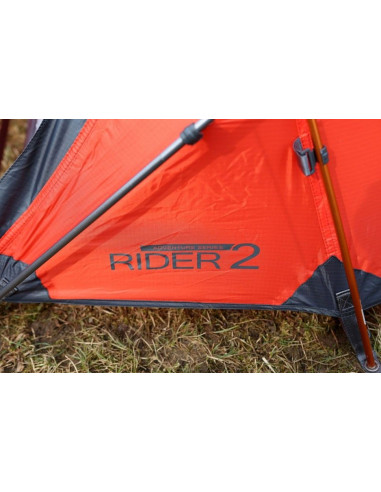 Camping tent RIDER 2 Mandarin red