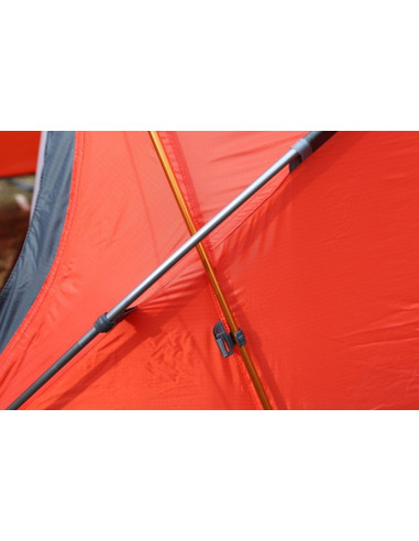 Camping tent RIDER 2 Mandarin red