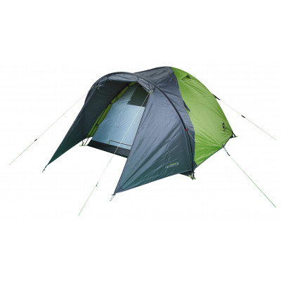 Camping tent HOVER 3 spring green/cloudy gray 2