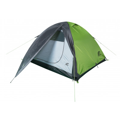 Camping tent TYCOON 3 spring green/cloudy gray
