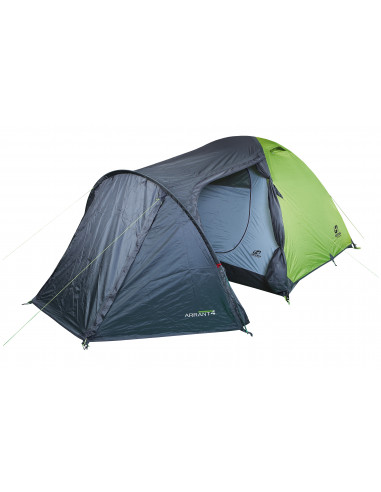 Camping tent ARRANT 4 spring green/cloudy gray