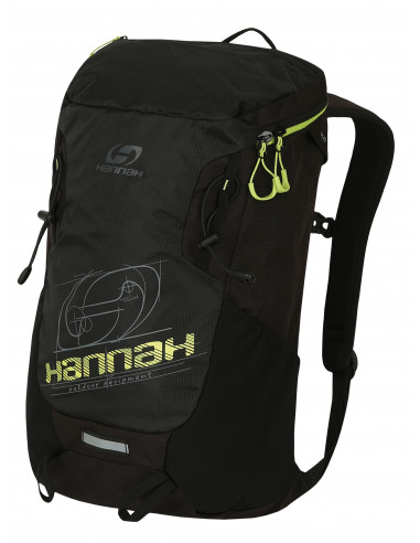 Uni camping backpack RAVEN 28 anthracite (lime green tp)