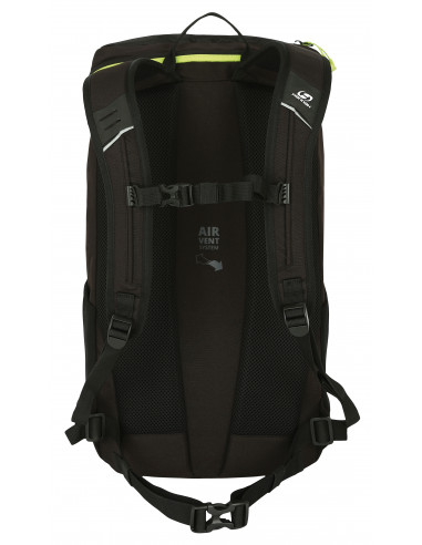 Uni camping backpack RAVEN 28 anthracite (lime green tp)