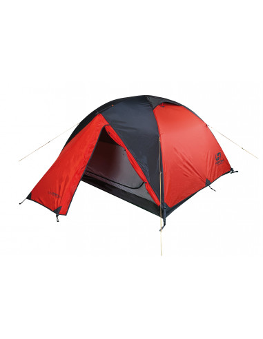 Camping tent COVERT 3 WS mandarin red/dark shadow