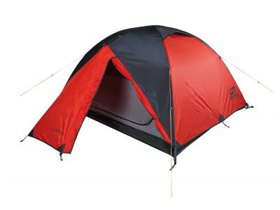 Camping tent COVERT 3 WS mandarin red/dark shadow