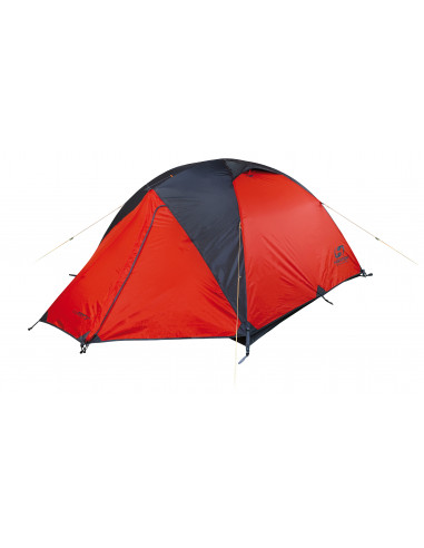Camping tent COVERT 3 WS mandarin red/dark shadow
