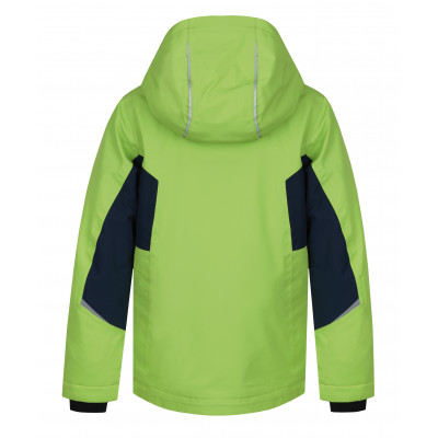 Kids insulated jacket ROCCO JR lime green/midnight navy 2