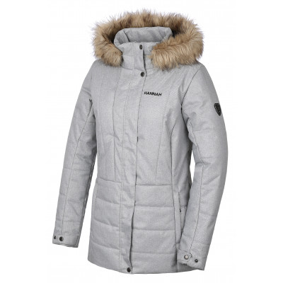 Ladies insulated city jacket OMAHA light gray mel