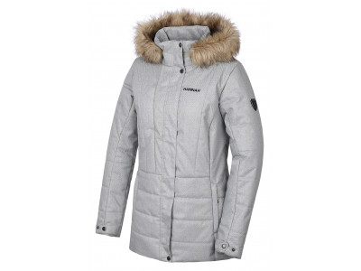 Ladies insulated city jacket OMAHA light gray mel