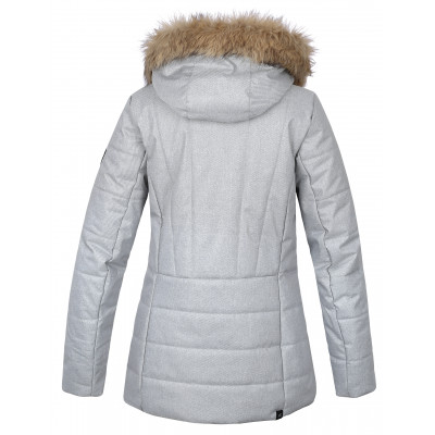 Ladies insulated city jacket OMAHA light gray mel 2