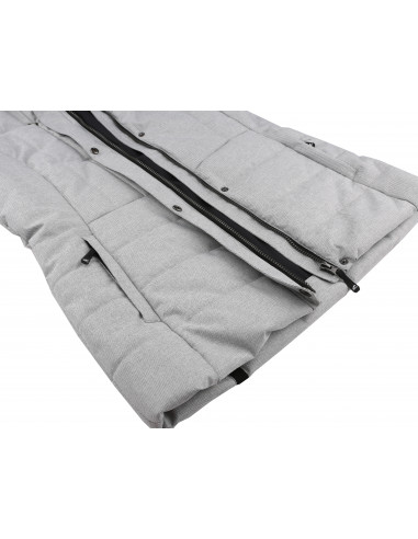 Ladies insulated city jacket OMAHA light gray mel