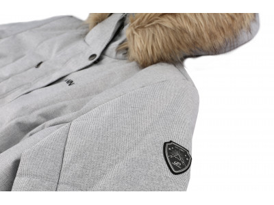 Ladies insulated city jacket OMAHA light gray mel