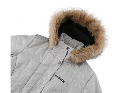 Ladies insulated city jacket OMAHA light gray mel