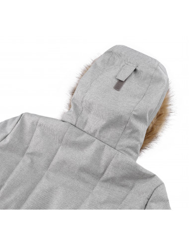 Ladies insulated city jacket OMAHA light gray mel