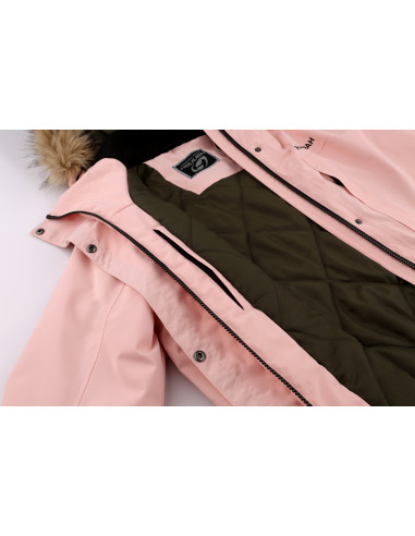 Ladies insulated city jacket SCALA seashell pink