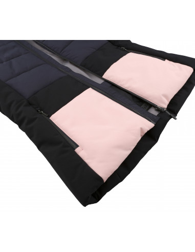 Ladies insulated snowsport jacket MARILYN blue nights/seashell pink