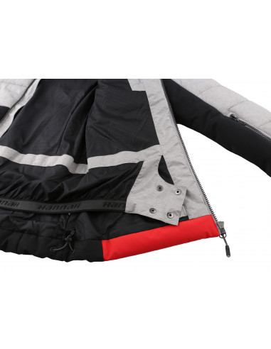 Ladies insulated snowsport jacket MARILYN drizzle/molten lava